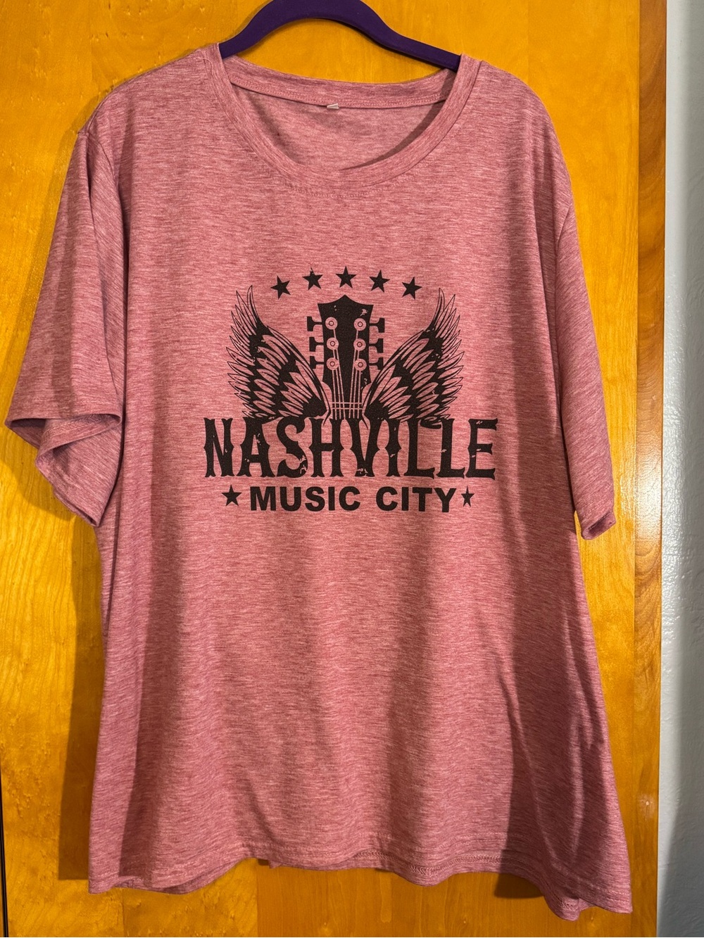Nashville Music City Heather Rose Graphic Tee